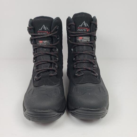 Nortiv 8 Mens Sz 7 Black 3M Thinsulate Waterproof Tactical Outdoors Snow Boots main image 9